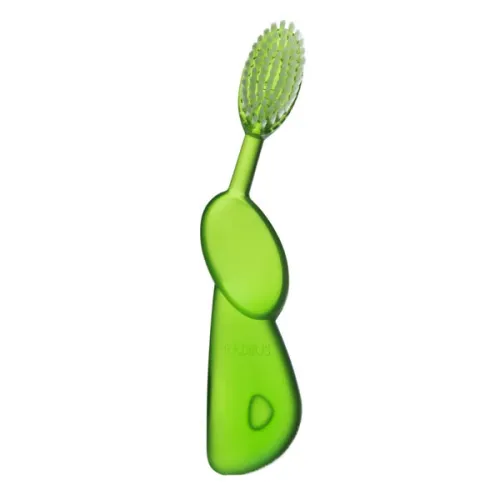 Зубная щетка для правши «зелено-белая» Radius Original Toothbrush Right Hand Green
