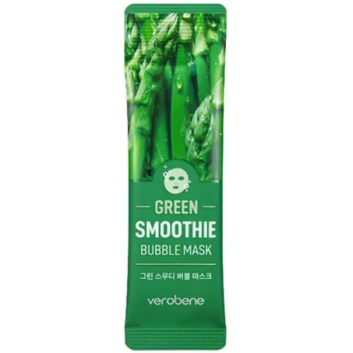 Кислородная очищающая маска смузи для лица «зеленый комплекс» Verobene Green Smoothie Bubble Mask, 5 г.