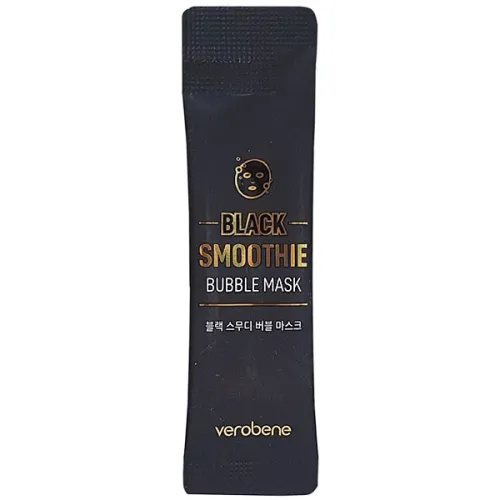 Кислородная очищающая маска смузи для лица «черный комплекс» Verobene Black Smoothie Bubble Mask, 5 г.