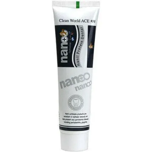 Зубная паста Hanil Nano Clean World Ace Protein Silver Dental Toothpaste с ионами серебра и протеином, 180 г.
