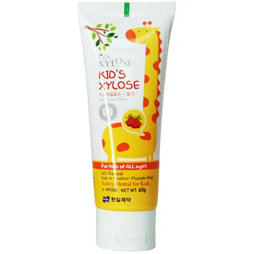 Детская зубная паста «клубника» Hanil Xylose Strawberry For Kids Toothpaste, 60 г.