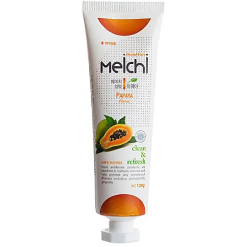 Зубная паста «папайя» Hanil Meichi Papaya Toothpaste, 120 г.
