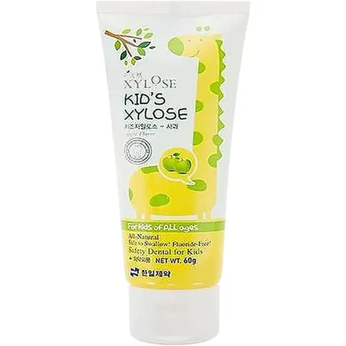 Детская зубная паста «яблоко» Hanil Xylose Apple For Kids Toothpaste, 60 г.