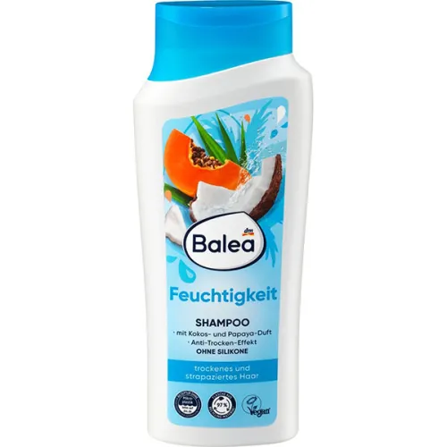 Шампунь для сухих и поврежденных волос Balea Moisture Shampoo, 300 мл.