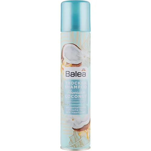 Сухий шампунь для волосся «гавайський кокос» Balea Hawaiian Coconut Dry Shampoo, 200 мл.