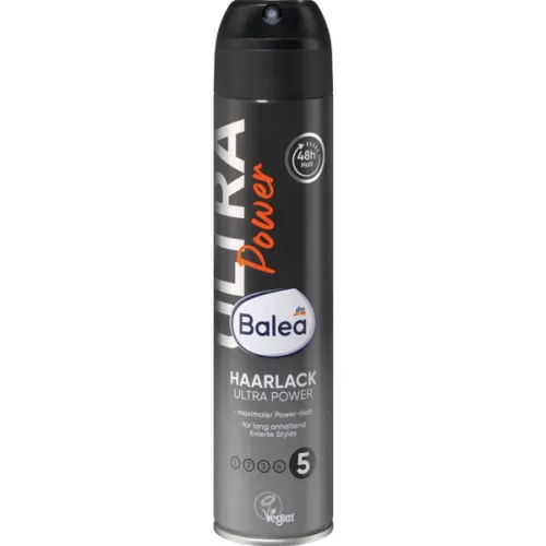 Лак для укладання волосся екстрасильної фіксації Balea Hairspray Ultra Power, 300 мл.
