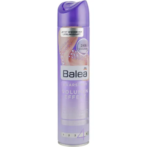 Лак для укладання волосся «об’ємний ефект» Balea Hairspray Volume Effect, 300 мл.