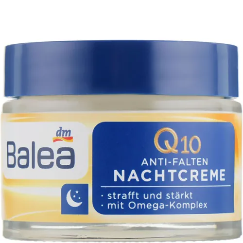 Ночной крем против морщин Balea Q10 Anti-Wrinkle Night Cream с комплексом Q10, 50 мл.
