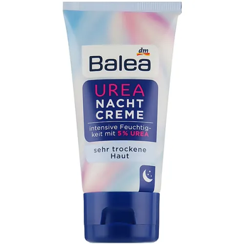 Ніжний та заспокійливий нічний крем для обличчя Balea Urea Night Cream з 5% сечовини, 50 мл.