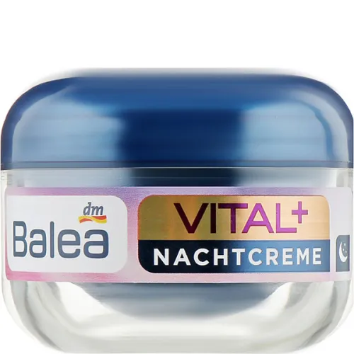 Укрепляющий ночной крем для зрелой кожи лица Balea Vital Plus Night Cream, 50 мл.
