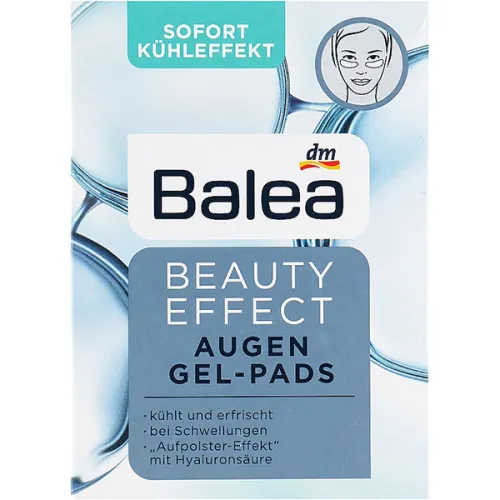 Гидрогелевые патчи для глаз Balea Beauty Effect Eye Gel Pads с гиалуроновой кислотой