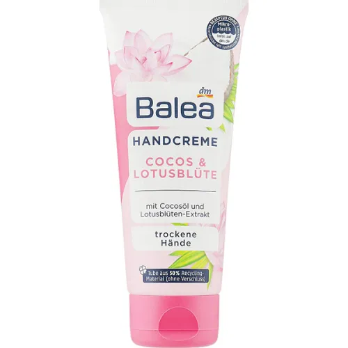 Крем для рук «кокос та лотос» Balea Hand Cream Cocos & Lotus, 100 мл.