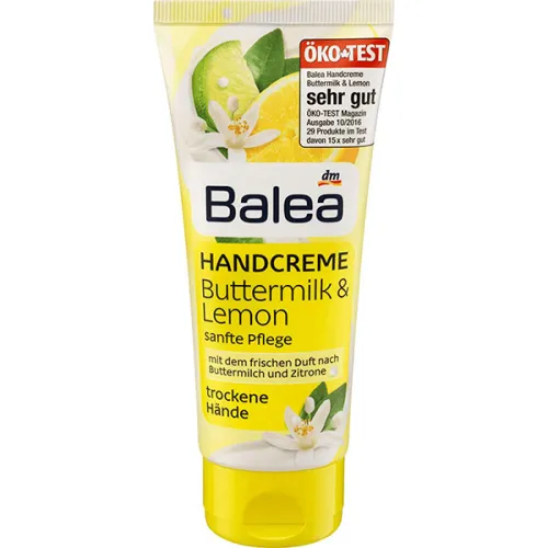 Крем для рук «пахта та лимон» Balea Hand Cream Buttermilk & Lemon, 100 мл.