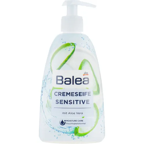 Жидкое мыло для рук Balea Liquid Soap Sensitive с дозатором «алоэ вера», 500 мл.