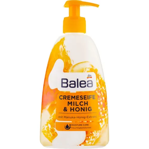 Жидкое мыло для рук Balea Liquid Soap Milk & Honey с дозатором «молоко и мед», 500 мл.