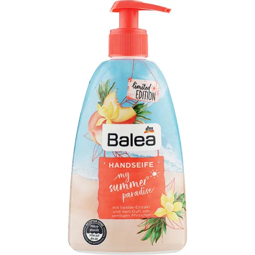 Жидкое мыло для рук Balea Liquid Soap My Summer Paradise с дозатором «летний рай», 500 мл.
