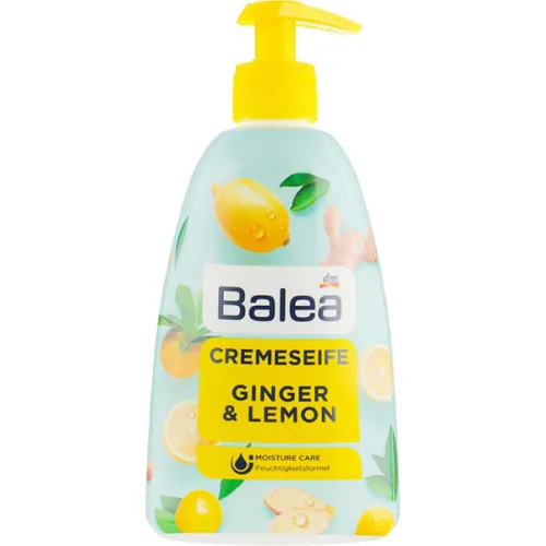 Жидкое мыло для рук Balea Liquid Soap Ginger & Lemon с дозатором «имбирь и лимон», 500 мл.