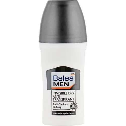 Чоловічий кульковий антиперспірант «невидимий» Balea Men Invisible Antitranspirant Dry Deo Roll On, 50 мл.
