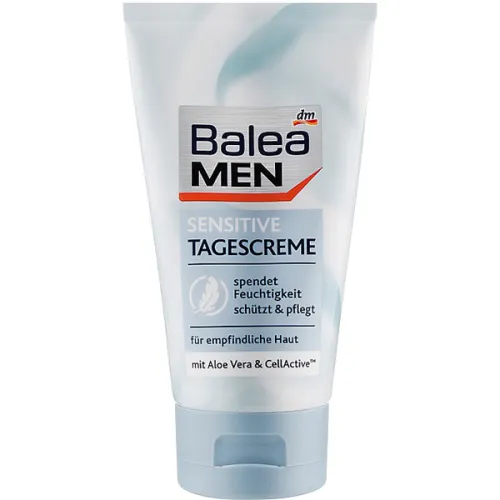 Мужской дневной крем для лица «алоэ вера» Balea Men Sensitive Day Cream, 75 г.
