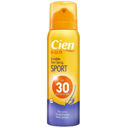 Сонцезахисний спрей для активного відпочинку Cien Invisible Sun Spray Sport SPF30, 200 мл.