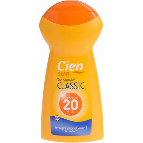 Сонцезахисне молочко Cien Sun Milk Classic SPF20, 250 мл.