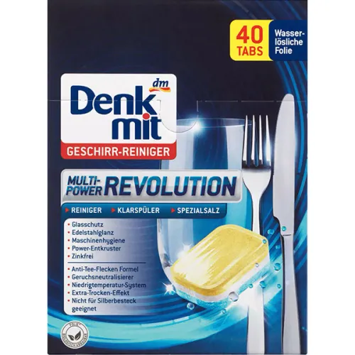 Таблетки для посудомойки Denkmit Dishwasher Tabs Multi-Power Revolution