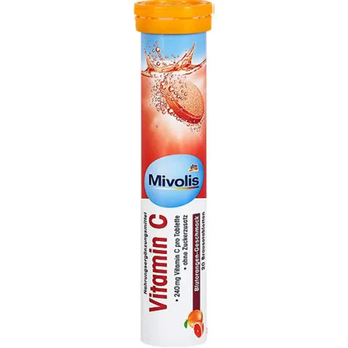 Шипучие витамины «витамин C» Mivolis Effervescent Tablets Vitamin C