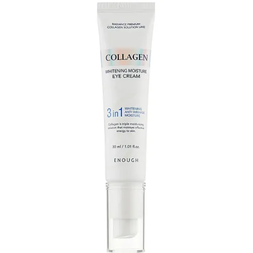 Крем для области вокруг глаз Enough Collagen 3in1 Whitening Moisture Eye Cream с коллагеном, 30 мл.