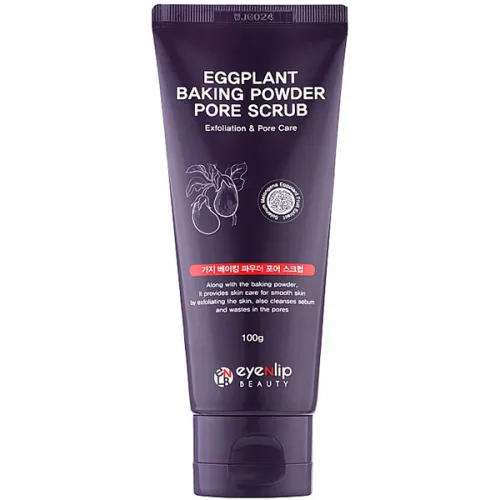 Скраб для лица Eyenlip Eggplant Baking Powder Pore Scrub с экстрактом баклажана, 100 г.