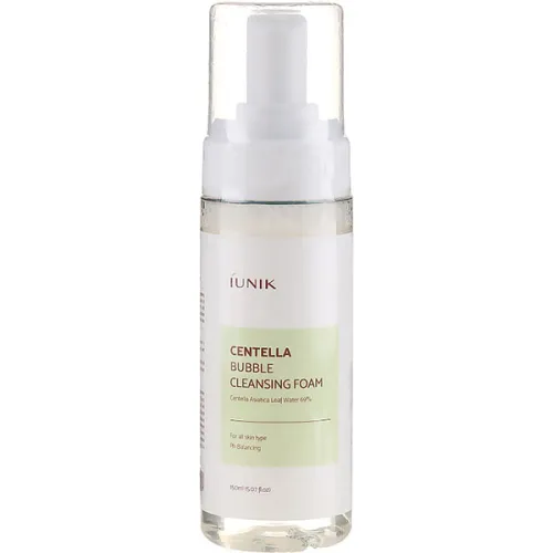 Пінка для вмивання iUNIK Centella Bubble Cleansing Foam з екстрактом центелли, 150 мл.