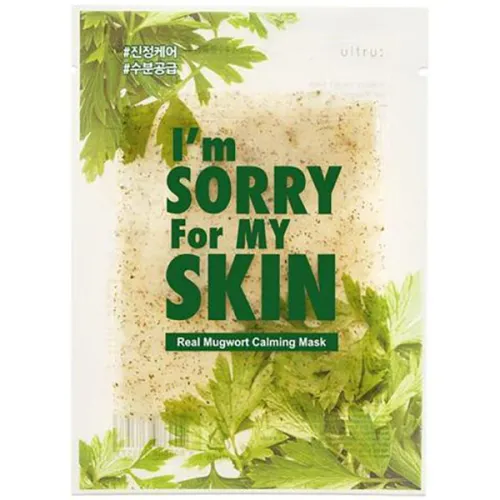 Успокаивающая маска для лица I’m Sorry For My Skin Real Mugwort Calming Mask с экстрактом полыни, 23 мл.