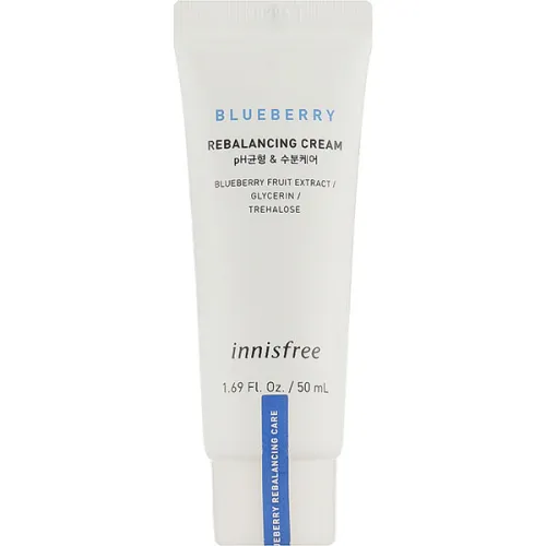 Балансирующий крем для лица Innisfree Blueberry Rebalancing Cream с экстрактом черники, 50 мл.