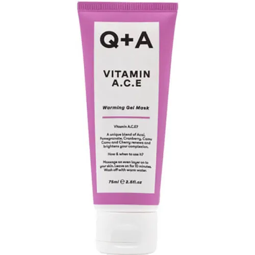 Мультивітамінна маска для обличчя Q+A Vitamin A.C.E. Warming Gel Mask, 75 мл.