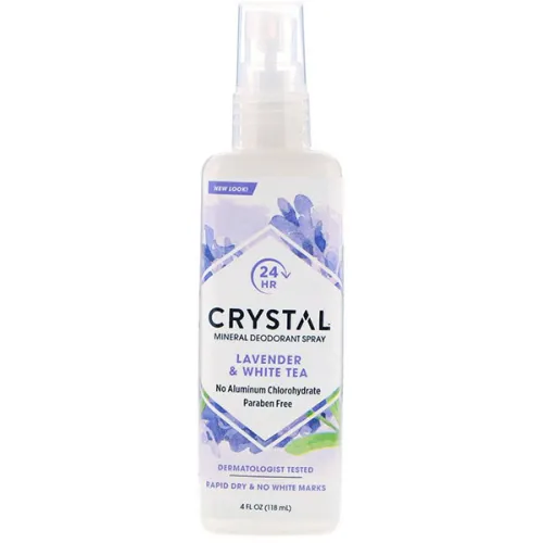 Мінеральний дезодорант-спрей «лаванда та білий чай» Crystal Body Deodorant Mineral Deodorant Spray Lavender & White Tea, 118