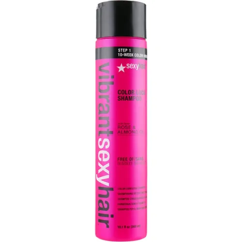 Шампунь для збереження кольору фарбованого волосся Sexy Hair Vibrant Sexy Hair Sulfate-Free Color Lock Shampoo, 300 мл.