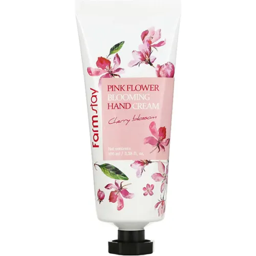 Крем для рук «квітуча вишня» FarmStay Pink Flower Blooming Hand Cream Cherry Blossom, 100 мл.