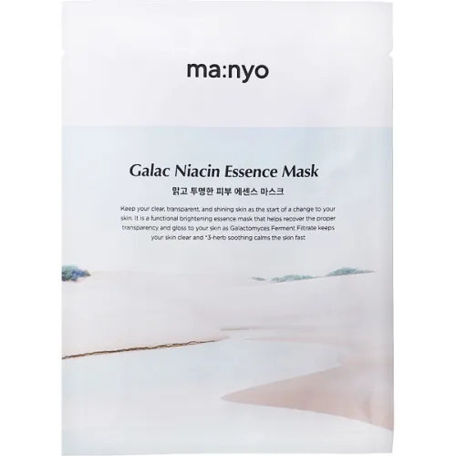 Інтенсивна тканинна маска для обличчя Manyo Galac Niacin 2.0 Essence Mask з галактомісісом та ніацинамідом, 30 г.