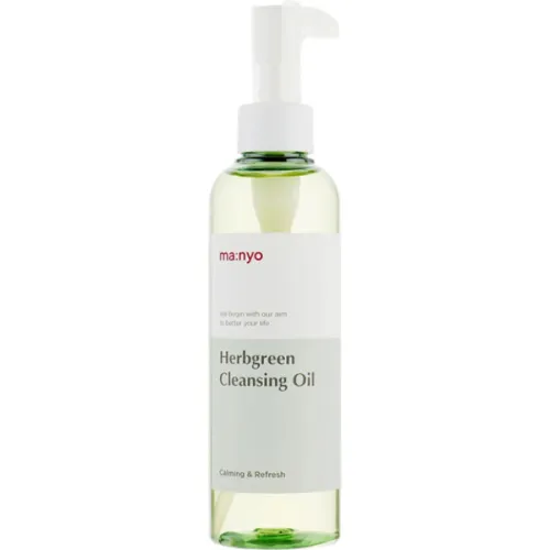 Гидрофильное масло для лица Manyo Herb Green Cleansing Oil с экстрактом трав, 200 мл.