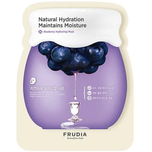 Зволожуюча тканинна маска для обличчя Frudia Blueberry Natural Hydration Maintains Moisture з екстрактом чорниці, 27 мл.