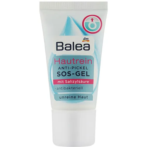 Крем для лица против прыщей Balea Skin Clean Anti-Pimple SOS-Gel, 15 мл.