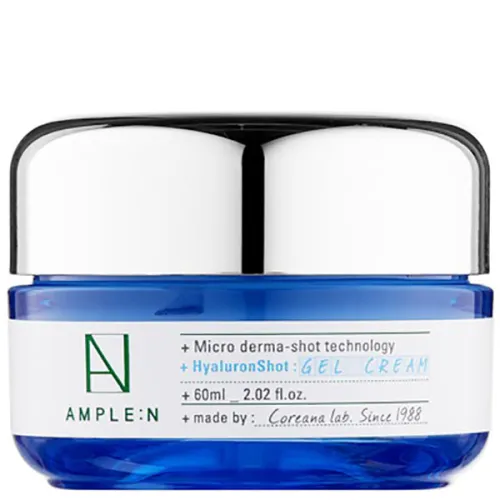 Зволожуючий гель-крем для обличчя Ample:N Hyaluron Shot Gel Cream з гіалуроновою кислотою, 60 мл.
