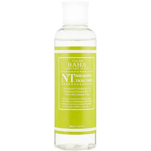Тонер для проблемной кожи лица Cos De Baha NT Niacinamide Facial Toner с ниацинамидом, 200 мл.