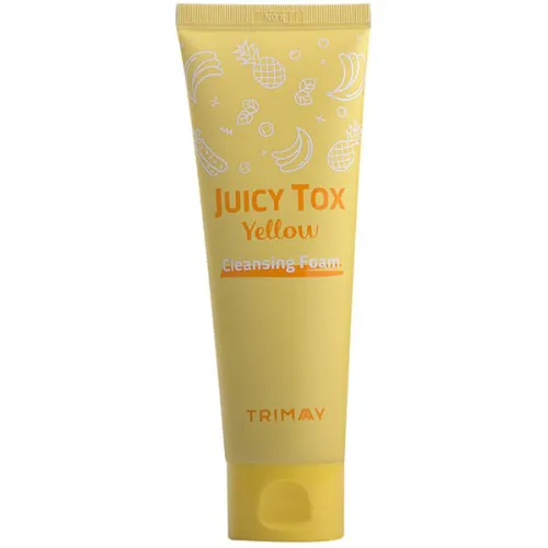 Пенка для умывания Trimay Juicy Tox Yellow Cleansing Foam с экстрактами банана и ананаса, 120 мл.