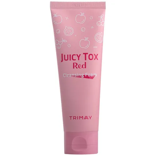 Пенка для умывания Trimay Juicy Tox Red Cleansing Foam с экстрактами грейпфрута и инжира, 120 мл.