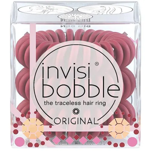 Резинка-браслет для волосся «бордова матова» Invisibobble Original British Royal Oops I Did It Big Ben
