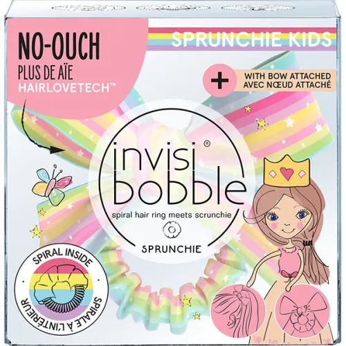 Дитяча резинка-браслет для волосся «райдуга» Invisibobble Sprunchie Kids Let’s Chase Rainbows
