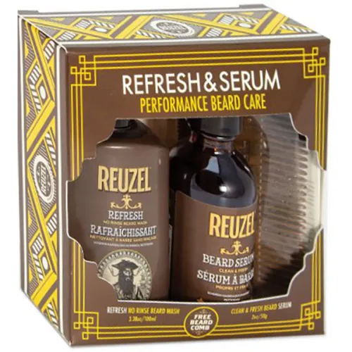 Набір для бороди Reuzel Refresh & Serum Duo