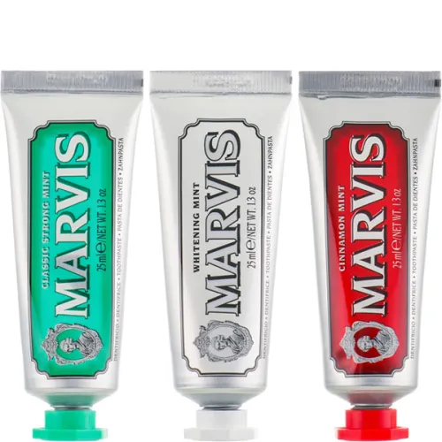 Набор зубных паст Marvis Toothpaste Travel With Flavour, 3 шт. х 25 мл.
