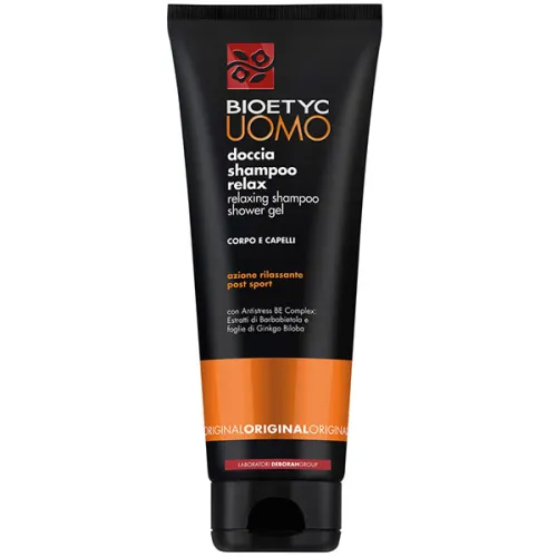 Розслаблюючий шампунь-гель для душу Deborah Bioetyc UOMO Relaxing Shampoo Shower Gel, 250 мл.