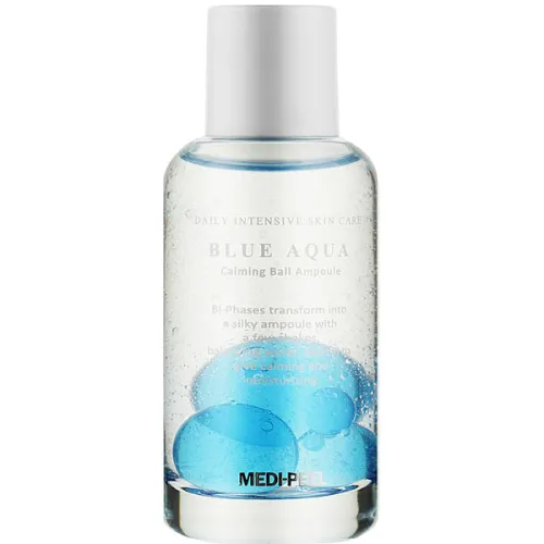 Зволожуюча ампульна сироватка для обличчя Medi Peel Blue Aqua Calming Ball Ampoule, 50 мл.